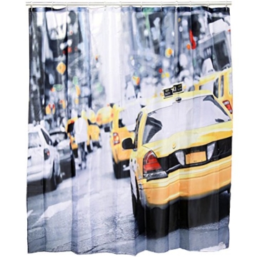 Kunststoff-Duschvorhang, New York – Taxi, ca. 180 x 180 cm - 