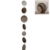 Hänger, Girlande Capiz Country in grau aus Perlmutt, Länge ca. 180 cm - 1