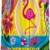 PETGOOD Duschvorhang Flamingo Blossom Sun viele schöne Duschvorhänge zur Auswahl, hochwertige Qualität, Wasserdicht, Anti-Schimmel-Effekt 180 x 180 cm - 1