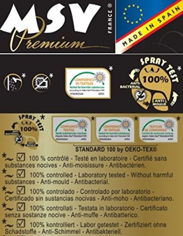 Cotexsa by MSV Premium Anti-Schimmel Textil Duschvorhang - Anti-Bakteriell, waschbar, 100% wasserdicht, mit 12 Duschvorhangringen - Polyester, „Katze“ 180x200cm – Made in Spain - 3