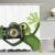 Abakuhaus Duschvorhang, Fotografier Frosch Frog EIN Bild mit Seiner Kamera Cute Süß Artfull Kunst Digitales Druck, Blickdicht aus Stoff inkl. 12 Ringe für Das Badezimmer Waschbar, 175 X 200 cm - 