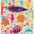 Abakuhaus Duschvorhang, Kinderfreundlicher Design mit Fischen Seepferdchen Delfin Bunt Froh Herzen Sternen Druck, Blickdicht aus Stoff inkl. 12 Ringen Umweltfreundlich Waschbar, 175 X 200 cm - 1
