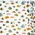 HAB & GUT -DV045- Duschvorhang 180×180 cm, bunte Korallenfische, transparent, inkl. Kunststoffhaken - 