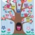 Abakuhaus Eule Duschvorhang, Cartoon-Baum mit Tieren, Pflegeleichter Stoff mit 12 Haken Wasserdicht Farbfest Bakterie Resistent, 175 x 200 cm, Multicolor - 