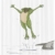 ABAKUHAUS Frosch Duschvorhang, Glücklicher Springender Kröten-Spaß, mit 12 Ringe Set Wasserdicht Stielvoll Modern Farbfest und Schimmel Resistent, 175x200 cm, Olivengrün Grau - 2