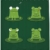 ABAKUHAUS Lustig Duschvorhang, Frösche im Teich Lily Pad, mit 12 Ringe Set Wasserdicht Stielvoll Modern Farbfest und Schimmel Resistent, 175x180 cm, Jägergrün - 2