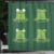 ABAKUHAUS Lustig Duschvorhang, Frösche im Teich Lily Pad, mit 12 Ringe Set Wasserdicht Stielvoll Modern Farbfest und Schimmel Resistent, 175x180 cm, Jägergrün - 3