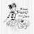 ABAKUHAUS Paris Duschvorhang, Liebe Mode Mädchen Figur, mit 12 Ringe Set Wasserdicht Stielvoll Modern Farbfest und Schimmel Resistent, 175x180 cm, Weiß Schwarz - 2
