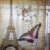 Cisixin Retro-Eiffelturm in Paris Duschvorhang Badezimmer Vorhang Wasserdicht Polyester Bad Vorhang, 180 * 180 cm - 4