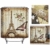 Cisixin Retro-Eiffelturm in Paris Duschvorhang Badezimmer Vorhang Wasserdicht Polyester Bad Vorhang, 180 * 180 cm - 1