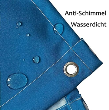 Zomer Duschvorhang 180 x 200 cm Textil Waschbar Anti-Schimmel Badewanne Vorhang Frosch Grün - 4